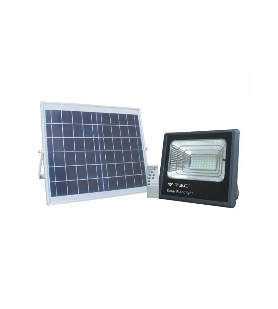 Illuminazione Per Esterno- Faro led con pannello solare 16w, 4000k