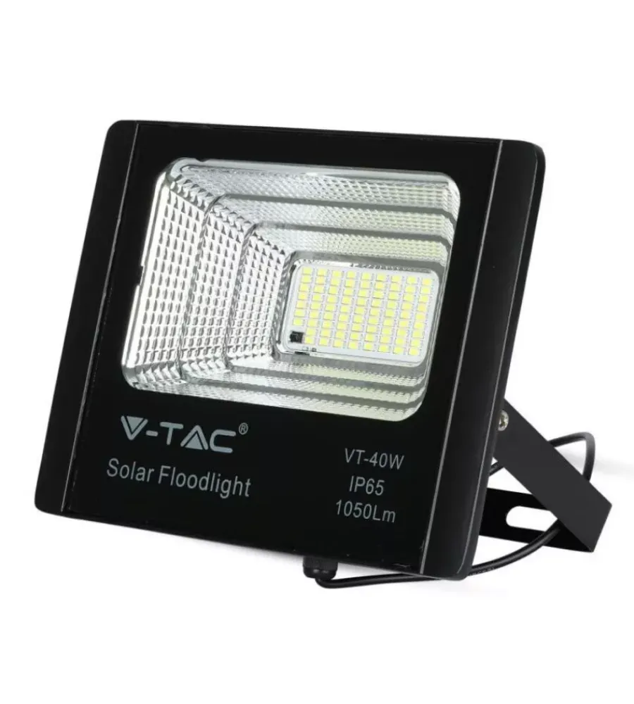 Illuminazione Per Esterno- Faro led con pannello solare 16w, 4000k