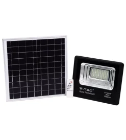 Illuminazione Per Esterno- Faro led con pannello solare e telecomando 6000k, 20w