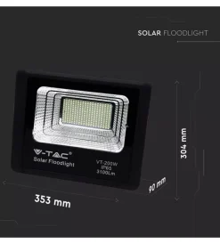 Best Faro led con pannello solare e telecomando 6000k, 40w Illuminazione Per Esterno