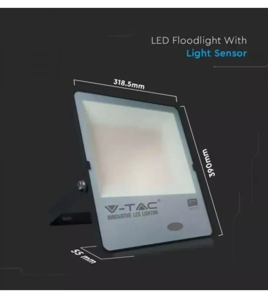 Illuminazione Per Esterno- Faro led con sensore 4000k 150w, 15000lm