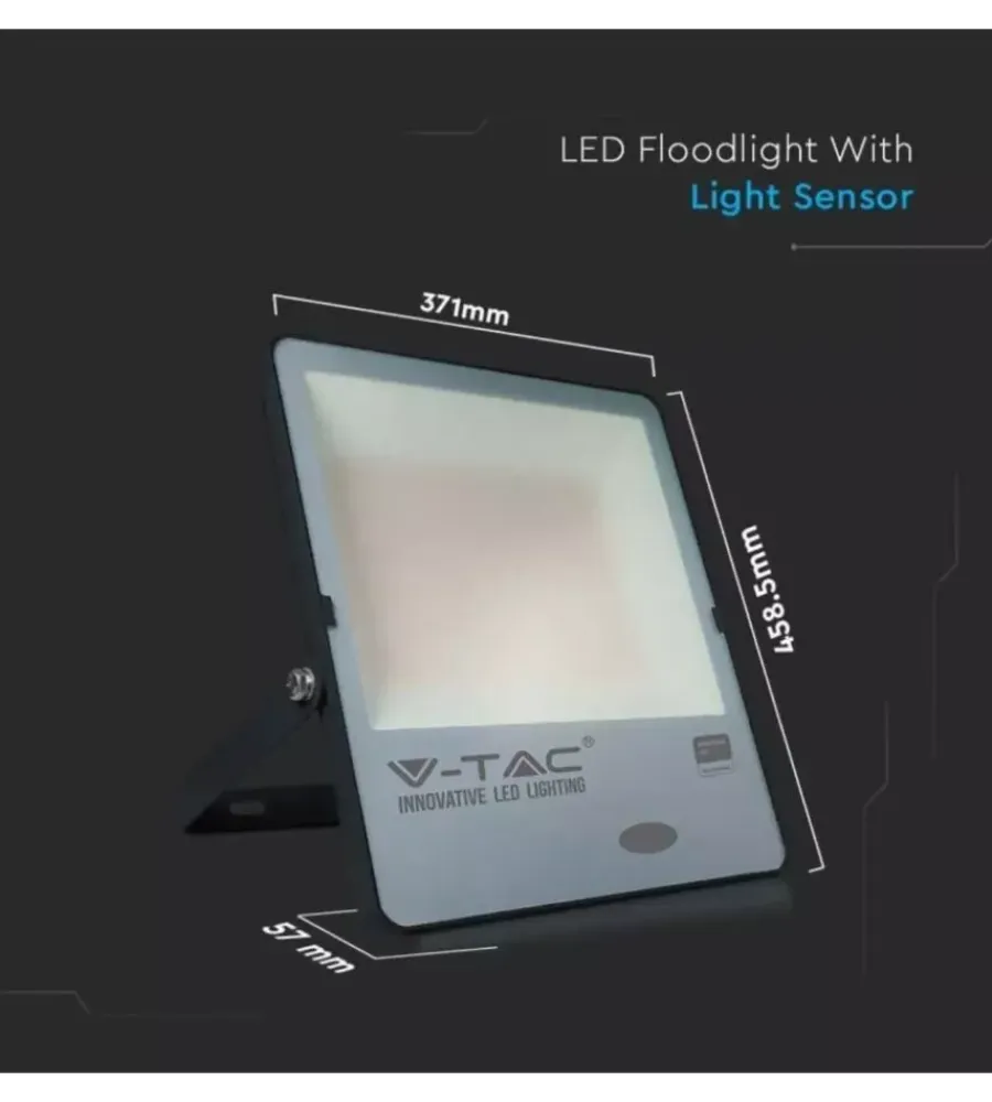 Illuminazione Per Esterno- Faro led con sensore 4000k 200w, 20000lm