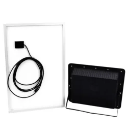 Hot Faro led con telecomando e pannello solare 50w, 6000k Illuminazione Per Esterno