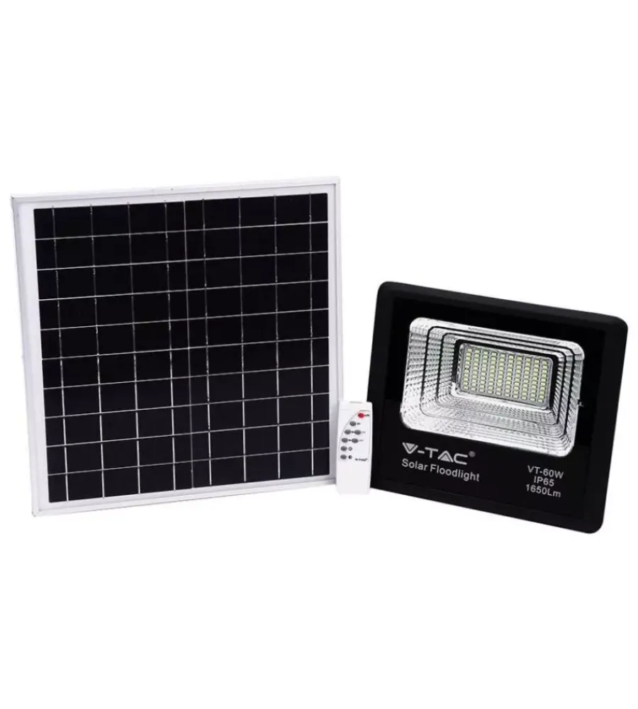 Clearance Faro led con telecomando e pannello solare 4000k, 20w Illuminazione Per Esterno