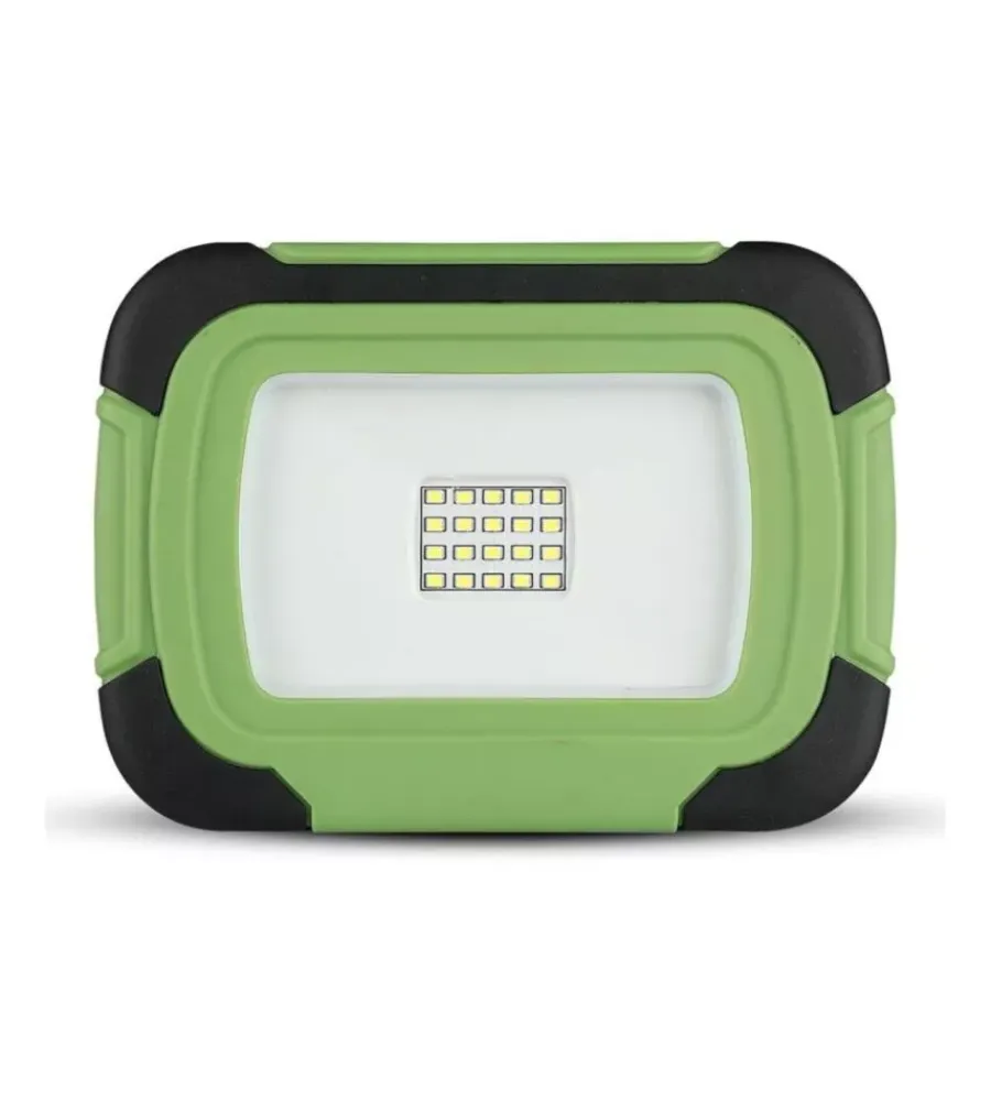 Illuminazione Per Esterno- Faro led ricaricabile vtac con sos flash verde 4000k 20w