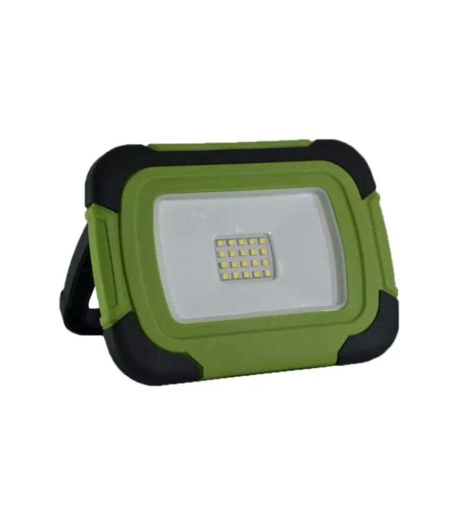 Illuminazione Per Esterno- Faro led ricaricabile vtac verde 4000k 10w