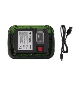 Illuminazione Per Esterno- Faro led ricaricabile vtac verde 4000k 10w