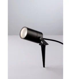 Outlet Faro proiettore "akron" con picchetto o attacco a muro, 35w Illuminazione Per Esterno