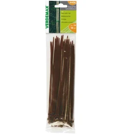 Verdemax Attrezzatura Giardinaggio|Fascetta universale dentata marrone mm.190x5 50 pezzi