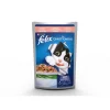 Purina Alimenti Umido Gatto|Felix le ghiottonerie, alimento umido per gatto al salmone e zucchine in gelatina.