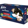 Alimenti Umido Gatto-Purina Felix le ghiottonerie manzo e pollo, 12x85 gr