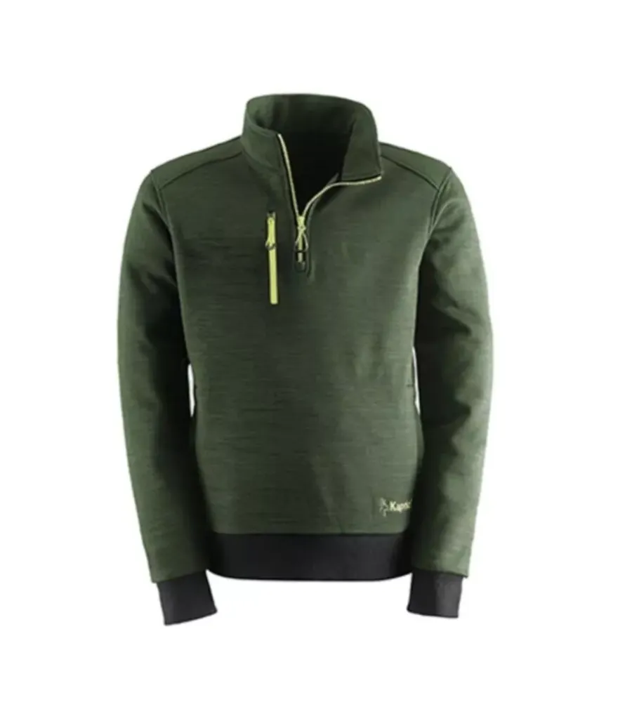 Best Felpa da lavoro "slick" con mezza zip verde tg xl Maglie E Felpe|Maglie E Felpe