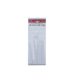 Accessori|Feltrini adesivi assorititi bianchi 108 pz.