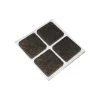 New Feltrini adesivi quadrati - 35 x 35 mm. - marrone - 4 pz. Accessori