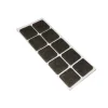 New Feltrini adesivi quadrati - 20 x 20 mm. - marrone - 10 pz. Accessori