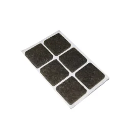 Accessori|Feltrini adesivi quadrati - 30 x 30 mm. - marrone - 6 pz.