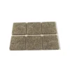 Accessori|Feltrini adesivi quadrati - 30x30 mm. - marrone - 6 pz.