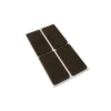 Accessori|Feltrini adesivi rettangolari 25 x 50 mm. - marrone - 4 pz.