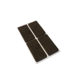 Accessori|Feltrini adesivi rettangolari 25 x 50 mm. - marrone - 4 pz.