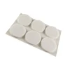 Accessori- Feltrini adesivi tondi ø 28 mm. - bianco - 6 pz.