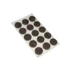 Accessori- Feltrini adesivi tondi ø 16 mm. - marrone - 15 pz.