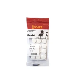 Accessori- Feltrini adesivi tondi ø 16 mm. - bianco - 15 pz.