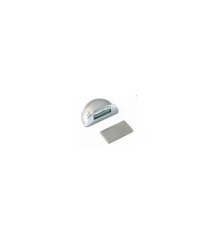 Accessori- Fermaporte adesivo in abs con magnete - 48 x h. 32 mm. - cromato