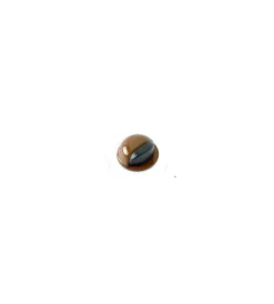 Accessori|Fermaporte adesivo in acciaio + gomma - ø 50 x h. 22 mm. - marrone
