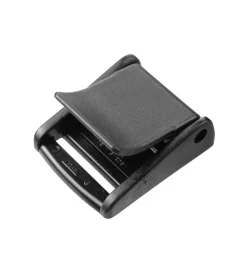 Fermo di bloccaggio in nylon nero per cinghie da 40 mm. Sistemi Di Fissaggio