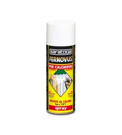 Smalti Antiruggine- Fernovus smalto semipermanente spray bianco per caloriferi da 400 ml neutralizza e vernicia simultaneamente - saratoga.
