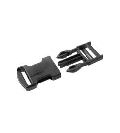 Hot Fibbia a scatto in nylon nero per cinghie da 25 mm. Sistemi Di Fissaggio