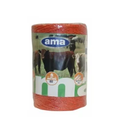 Ama Recinzione X Animali|Filo per recinto elettrico arancio ø 0,16mm x 250mt 2 pezzi