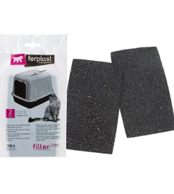 Clearance Filtri carbone attivo lettiera gatto "l134" 2 x 15,5x9x0,2 cm Lettiere E Sabbia