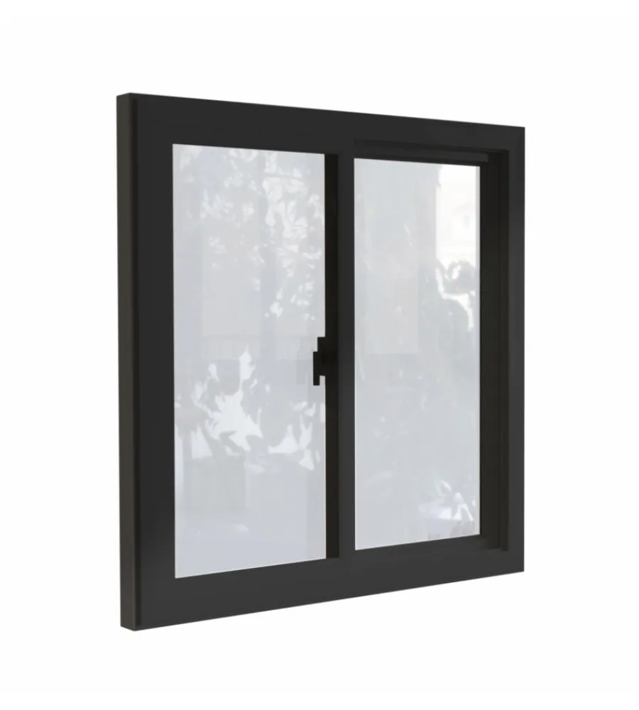 ArtPlast Casette Da Giardino|Finestra a due ante scorrevoli in alluminio per casetta modulare 95x92,5 cm