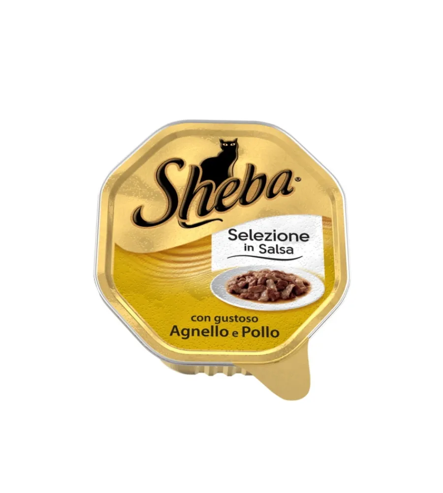 Alimenti Umido Gatto- Fiocchi in salsa con agnello e carni bianche 85 gr.