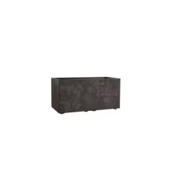 Clearance Fioriera da esterno deroma "millenium" rettangolare in resina colore marrone, 79x39x39 cm Coltivazione E Cura