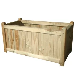 Outlet Fioriera da giardino "cipro" in legno di pino assemblata 40x80x40 h cm Coltivazione E Cura
