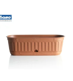 Fioriera etika cm 58 c/sottovaso terracotta Coltivazione E Cura