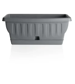 Coltivazione E Cura-Bama Fioriera natura cm 40 grigio
