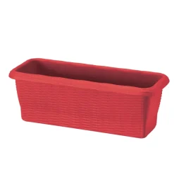Bama Coltivazione E Cura|Fioriera paglia cm 50 rosso corallo