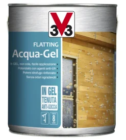 V33 Flatting E Vernici Legno|Flatting acqua-gel - noce medio - 2,5 litri