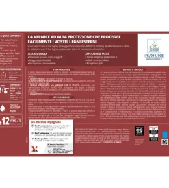 V33 Flatting E Vernici Legno|Flatting ad alta protezione incolore, 2,5 lt