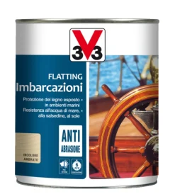 Outlet Flatting per imbarcazioni, colore brillante ambrato - 0,75 litri Flatting E Vernici Legno
