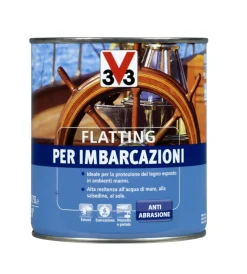 Outlet Flatting per imbarcazioni, colore brillante ambrato - 0,75 litri Flatting E Vernici Legno