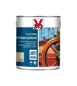 Flatting E Vernici Legno-V33 Flatting per imbarcazioni, colore brillante ambrato - 2,5 litri