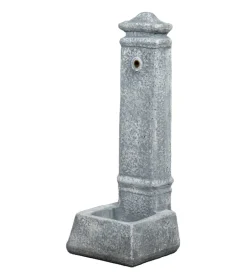 Fontane, Decorazioni E Pavimentazioni-Kam Fontana da giardino vedovella "isernia" ย in cemento anticato grigio, 29,8x26x79 cm
