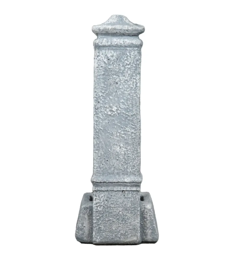 Fontane, Decorazioni E Pavimentazioni-Kam Fontana da giardino vedovella "isernia" in cemento anticato grigio, 29,8x26x79 cm
