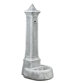 Kam Fontane, Decorazioni E Pavimentazioni|Fontana da giardino vedovella "lecce" anticato grigio 36x46x100 cm