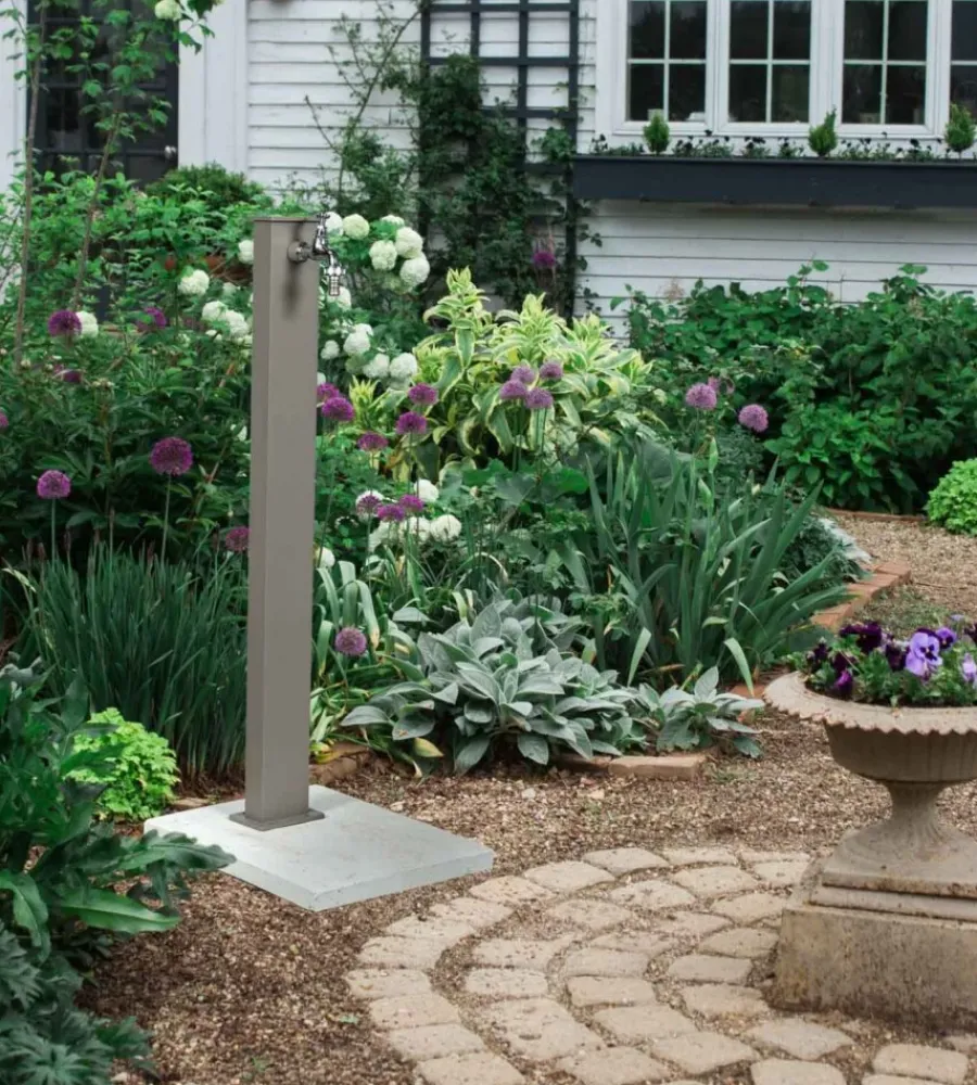 Kam Fontane, Decorazioni E Pavimentazioni|Fontana da giardino vedovella "york" tortora, 11x8x82 cm -