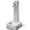 New Fontana da giardino vedovella "clanezzo" anticato grigio, 28x31x66 cm - Fontane, Decorazioni E Pavimentazioni